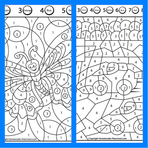 Malen nach Zahlen, malen, Wahrnehmung, optische Differenzierung, visuelle Wahrnehmung, Legasthenie, Dyskalkulie, Eltern, Kinder, Arbeitsblätter