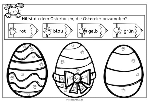 Ostereier anmalen, Ostern, malen, malen nach Symbolen, Wahrnehmung, Legasthenie, Dyskalkulie, visuelle Wahrnehmung, Feinmotorik, Aufmerksamkeit, Stephany Koujou, Eltern, Kinder, Arbeitsblatt, kostenlos