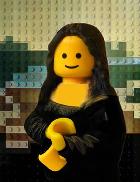 Mona Lisa, Lego, Gemälde, Kunst, kreativ