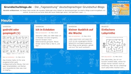 Blogs, Grundschulblogs, Grundschule, Material, Arbeitsblätter, Lehrer, Vernetzung, Worksheet Crafter, Fabian Röken