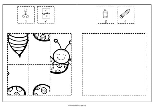 Schmetterlinge, Ausschneiden, kleben, ausmalen, Feinmotorik, Roboter, Legasthenie, Dyskalkulie, Kinder, Vorschule, Grundschule, Förderschule, Eltern, kostenlos