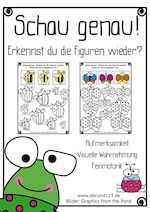 Erkennst du die Figur wieder, Schau genau, Legasthenie, LRS, Dyskalkulie, Eltern, Kinder, Lehrer, Schule, Grundschule, Vorschule, Förderschule, Stephany Koujou, From the pond, Legasthenietraining, Dyskalkulietraining, AFS-Methode, visuelle Wahrnehmung, Sinneswahrnehmungen