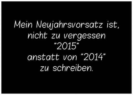 Neujahrsvorsatz