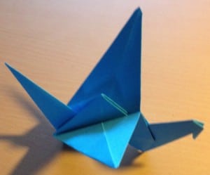 Vogel falten, Origami, Linktipp1, Feinmotorik, Aufmerksamkeit, Wahrnehmung, AFS-Methode