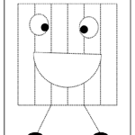 Lustige geometrische Figuren zum Nachfahren